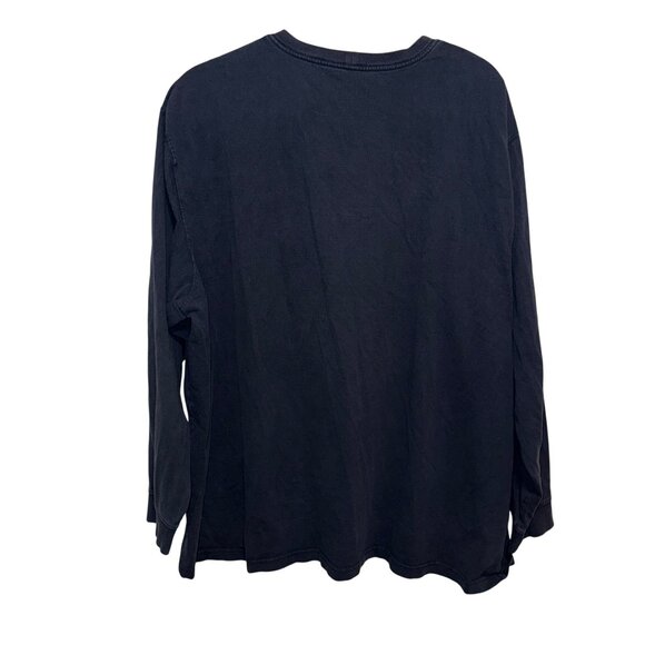 Carhartt Mens Navy Blue Long-Sleeve Shirt With Pocket Loose Fit 4XL - Picture 8 of 8